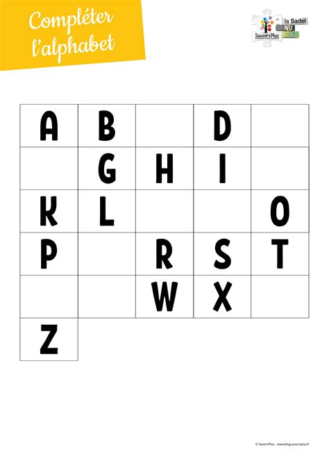 The Complete Alphabet Worksheet