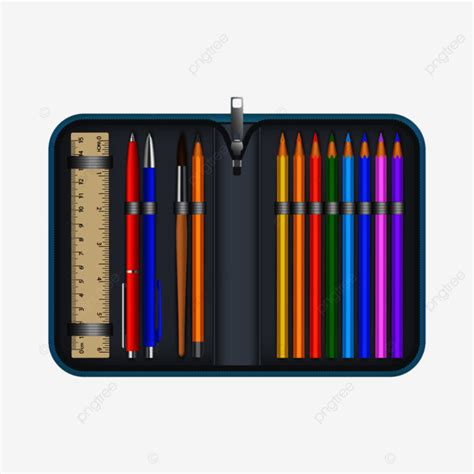 Color Pencil Box Vector Design Images Colorful Pencil Box Icon Draw