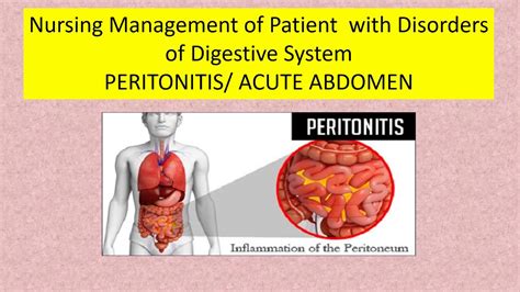 Peritonitis Acute Abdomen Nursing Management Medical Surgical