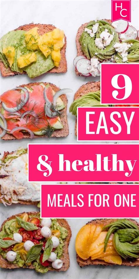 9 Easy And Healthy Meals For One Healthy College Meals Healthy Meals