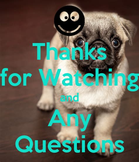 Thanks For Watching And Any Questions Poster Nina Keep Calm O Matic
