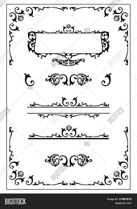January 2018 victorian designs and borders. victorian decorative design elements Stock Vector & Stock ...