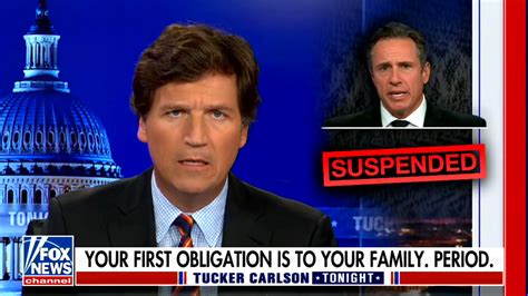 Fox News Host Tucker Carlson Defends Chris Cuomo After Cnn Suspension