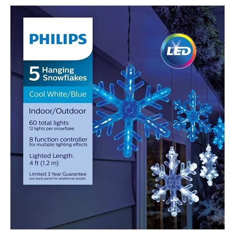 Best 15 Of Outdoor Hanging Snowflake Lights