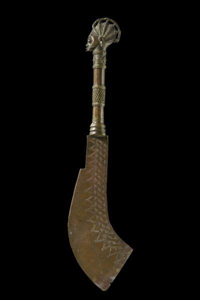 Ada Ogun Yoruba Ceremonial Sword Consecrated To Ogun Orisha Of Iron