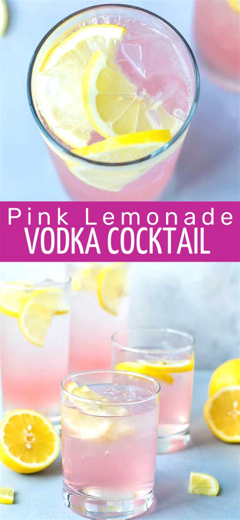 Pink Lemonade Vodka Cocktail Pink Lemonade Vodka Lemonade Vodka Cocktail Vodka Cocktails Recipes