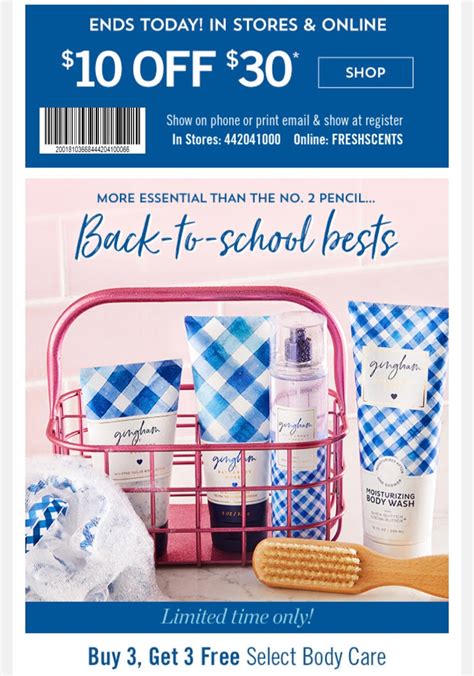 Using the finest quality european oils and indigenous flowers, barefoot venus began its evolution to produce some of the finest quality bath and body products available. Life Inside the Page: Bath & Body Works | Today's Email - August 11, 2019