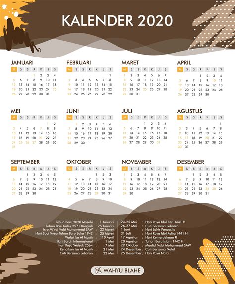 Download Kalender 2020 Lengkap Hari Libur Nasional Financial Report
