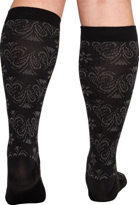 Lish In Bloom Wide Calf 15 25 Mmhg Plus Size Support Compression Socks