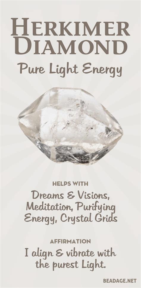 Herkimer Diamond Meaning And Properties Diamond Meaning Crystals