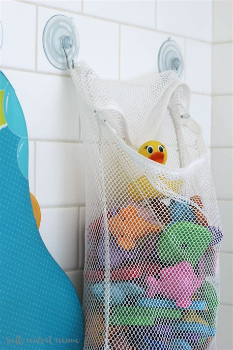Diy Bath Toy Storage With The Dollar Store Hello Central Avenue