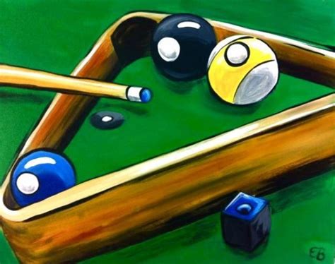 Billiards From Uptown Art Pool Art Paint And Sip Easy Canvas Painting