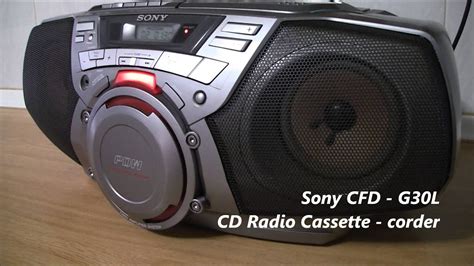 Sony Cfd G30l Radio Cassette Corder Boombox Youtube