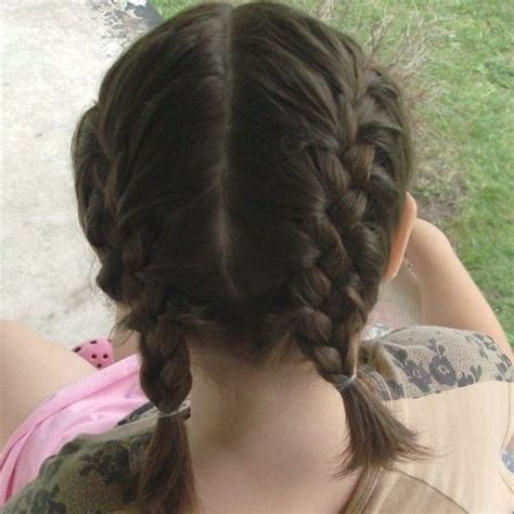 Make sure you feel completely comfortable with a regular braid before you go onto a french braid. How to Make Two French Braids By Yourself | French braid short hair, Two french braids, Double ...