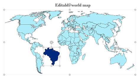 Editable World Map Powerpoint Editable World Map Powerpoint World