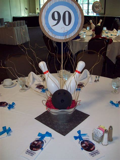 Bowling Centerpiece Bowling Centerpieces Golf Birthday Party 90th