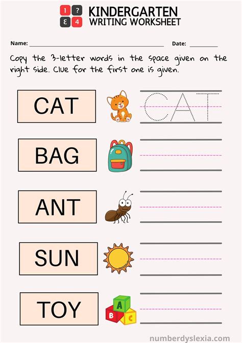 Writing Worksheets For Nursery Worksheets For Kindergarten