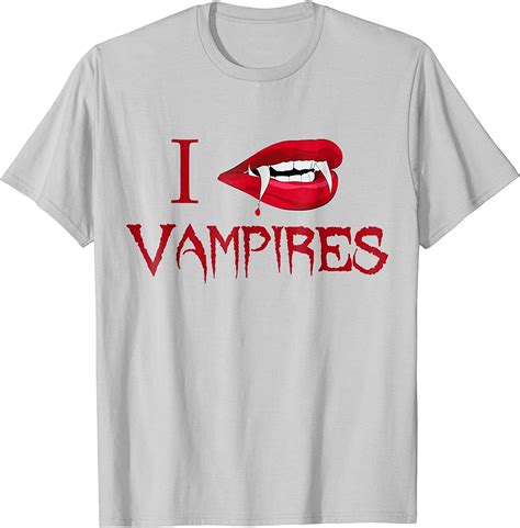 I Love Vampires T Shirt Clothing Shoes And Jewelry