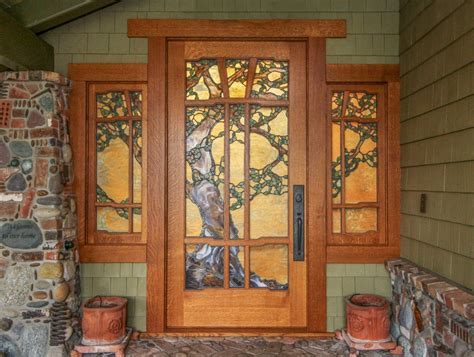 Gallery Craftsman Decor Stained Glass Door Craftsman Door