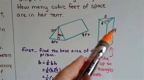 Grade 7 Math 95a Volume Of A Triangular Prism Youtube