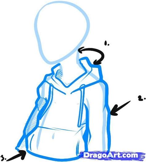 Cartoon Drawing Techniques Hoodie Drawing Reference Drawing Anime