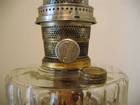 Antique Vintage 1930s Aladdin Kerosene Clear Glass Oil Lamp Item 422