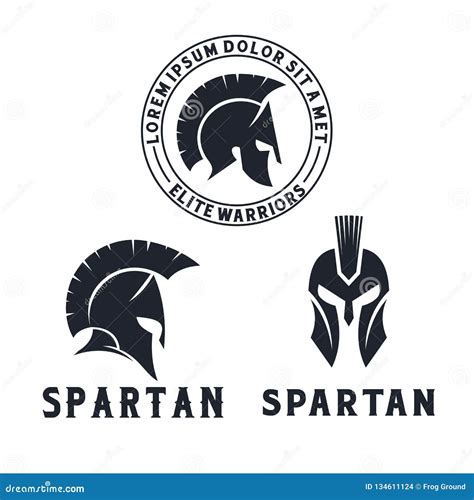 Spartan Logo Vector Sparta Symbool Voor De Inspiratie Van Het