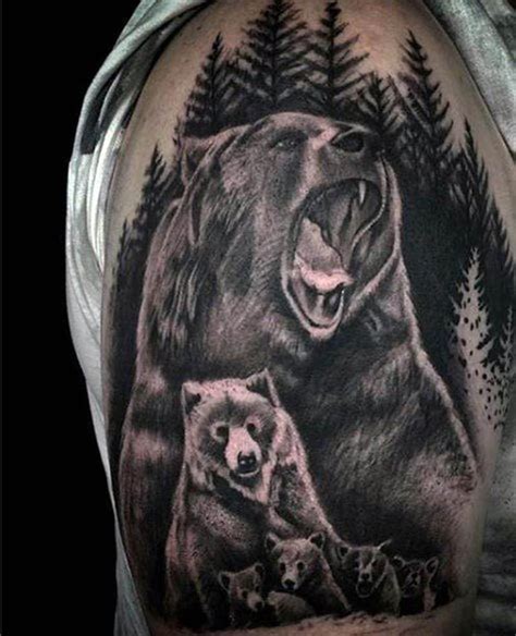 So to choose a bear skull tattoo is mixing the two meanings together. 125 Unique Bear Tattoo Designs - A Sign of Diversity ...