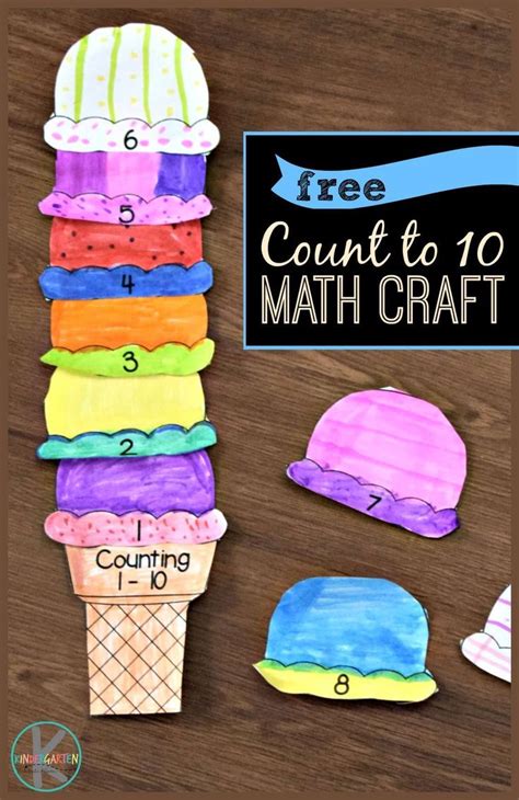 Free Count To 10 Math Craft This Free Printable Summer Craft Is Such