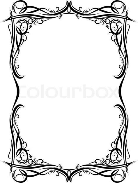 Stock Vector Of Gothic Paper Style Picture Frame Tattoos Gothic