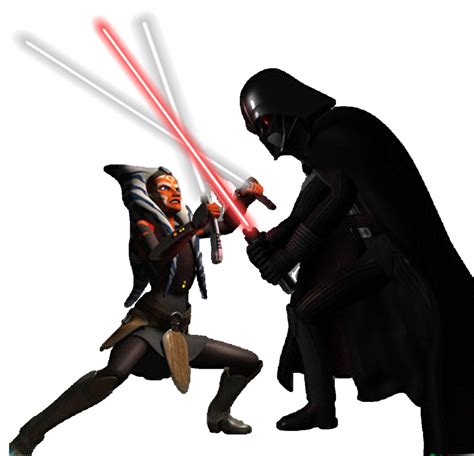 Ahsoka Tano Vs Darth Vader Png By Captain Kingsman16 On Deviantart