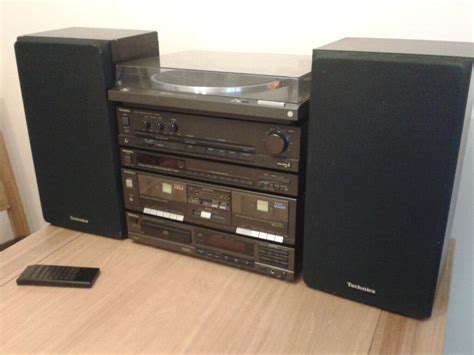 Technics Hi Fi Stereo Stack System Turntable Cd Twin Tapes Tuner