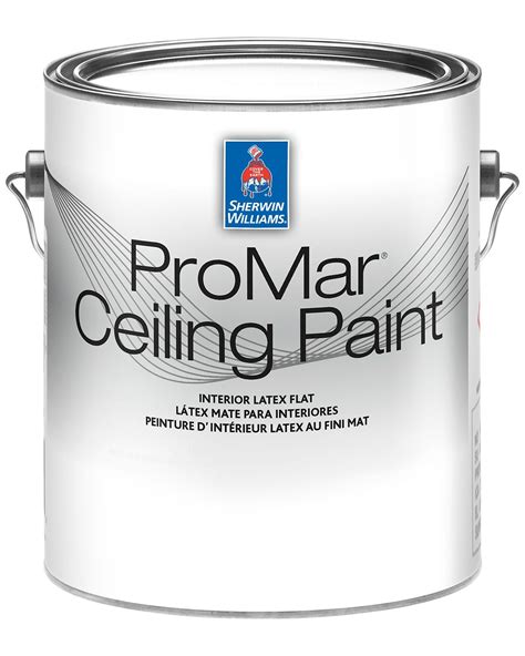 Sherwin Williams Ceiling White Flat Latex Interior Paint And Primer In