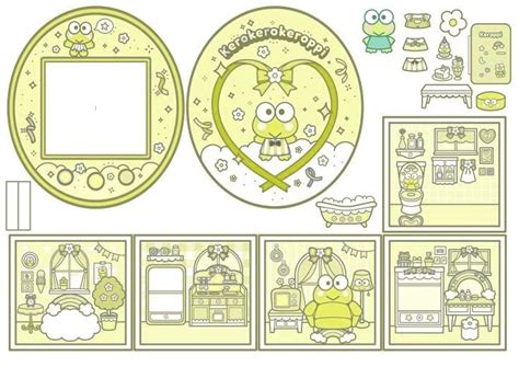 Template For A Tamagotchi Paper Doll Template Paper Dolls Diy