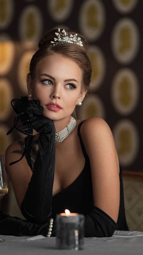 Black Dress Beautiful Girl Model Anastasia Scheglova 720x1280