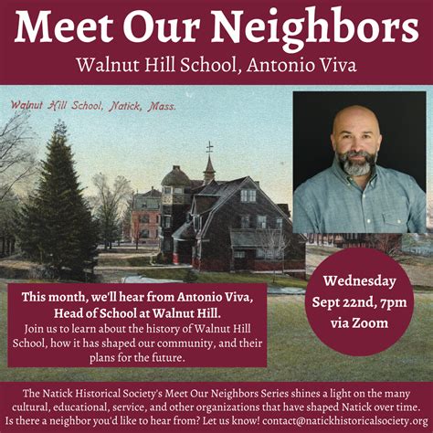 Meet Our Neighbors Walnut Hill School — Natick Historical Society