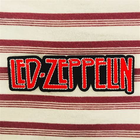Zeppelin ii download for windows (10k zipped) this font was modeled after the one used on the led zeppelin ii album. Led Zeppelin Patch Red Font Embroidery Accessory Classic ...