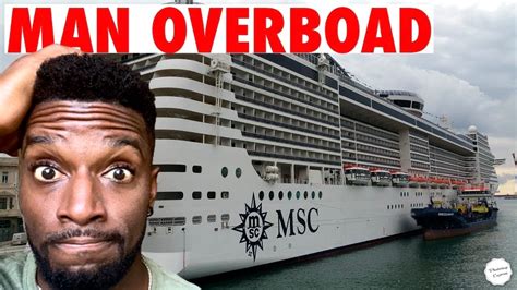 cruise ship employee jumps overboard after argument msc splendida youtube