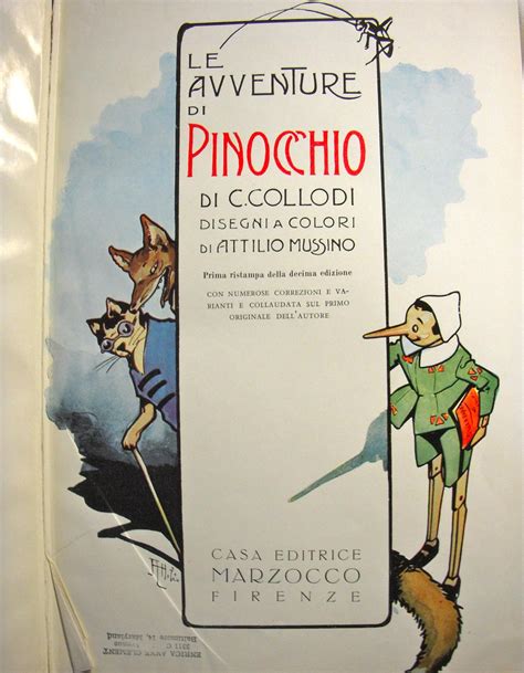 Le Avventure Di Pinocchio By Collodi C Good Hardcover 1958