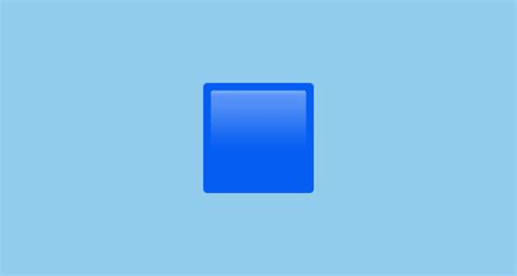 🟦 निळा चौकोन Emoji On Apple Ios 164