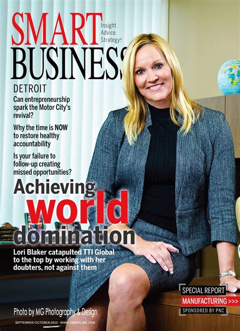 Photo Cover Image Smart Business Detroit Magazine With 4 Page Spread