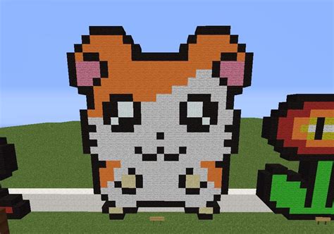 Beginner Pixel Art Easy Minecraft Builds Minecraft Map Pelajaran