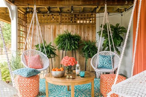 Boho Chic Covered Porch Hgtv Boho Patio Boho Chic Interior Design