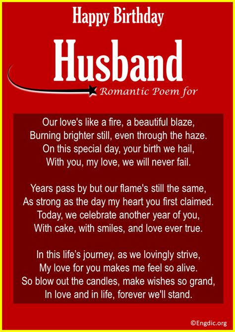 12 Birthday Poems For Husband Short And Romantic Engdic