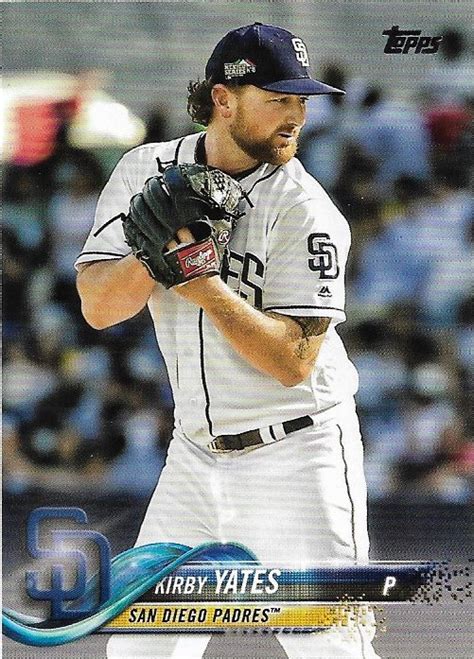 In 2021, yates will earn a base salary of $5. Kirby Yates 2018 Topps Update #US210 San Diego Padres Baseball Card