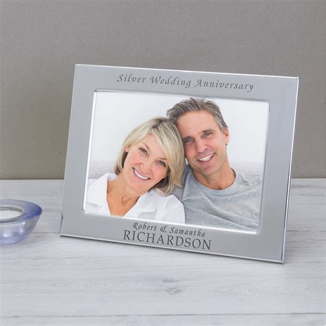Silver Plated Frame Silver Wedding Anniversary