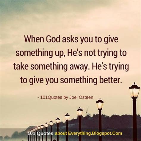When God Asks You To Give Something Up Hes Not Trying To Take