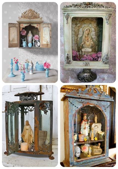 Religious home blessing threshold hangers. How to Turn a Decorative Lantern into a DIY Saint Shrine ...
