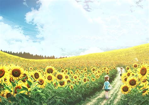 Sunflowers Sky Field Wallpapers Hd Desktop And Mobile