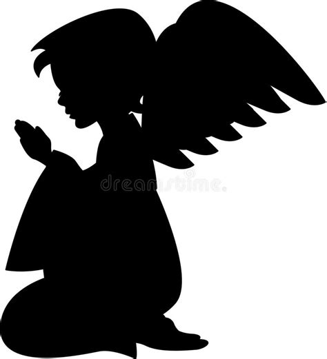 Angel Praying Silhouette Clipart 16 Free Cliparts Download Images On
